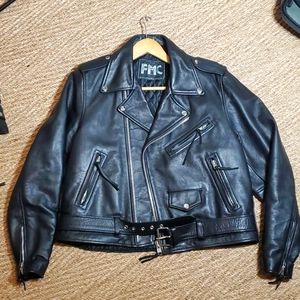 Mint condition FMC riding jacket XL 100% leather